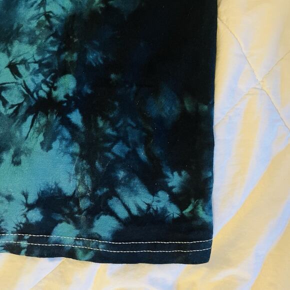 Gildan The Emo Night Tour Have A Sad Night Tie Dye Teal Black T-Shirt Unisex M - Picture 4 of 4